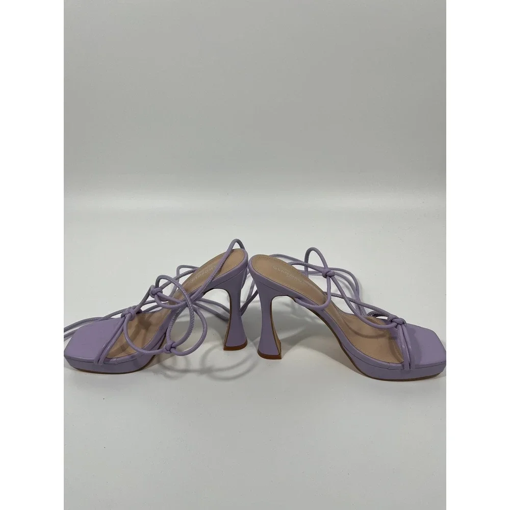 Y2K Womens Platform Heels 8 Purple Fairy Whimsical‎ Wedding Guest Formal Event